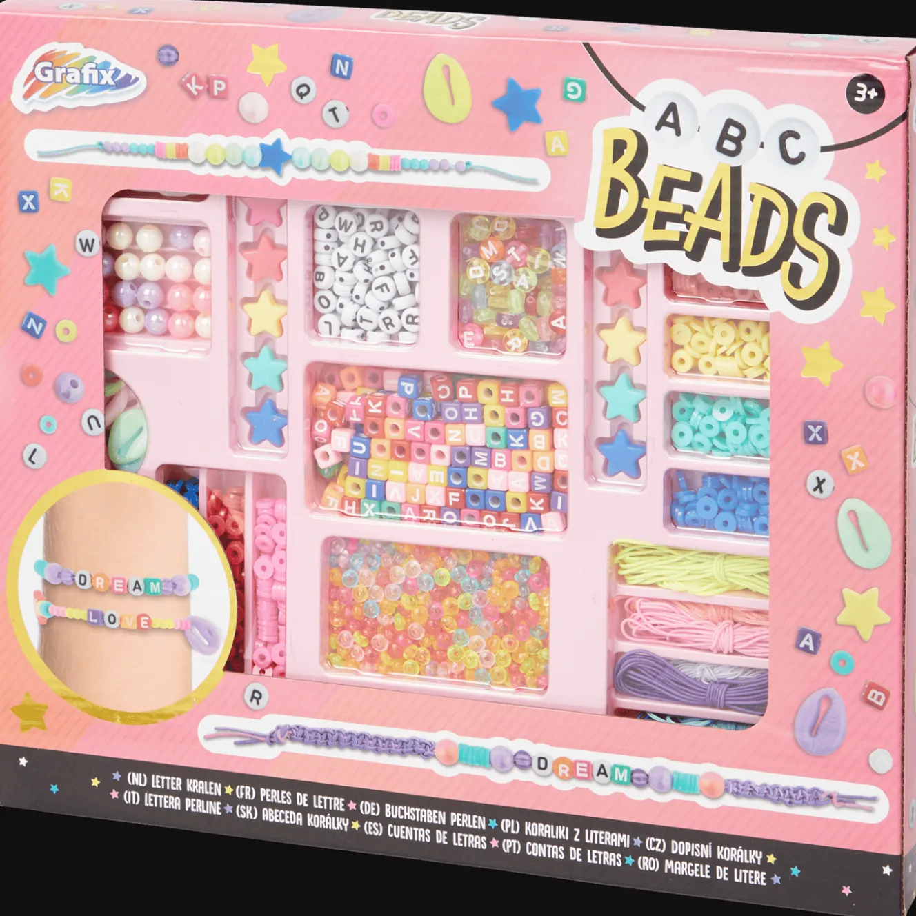 Action Bastelprodukte Für Kinder|Basteln<ABC Beads Schmuck-Set zum Basteln