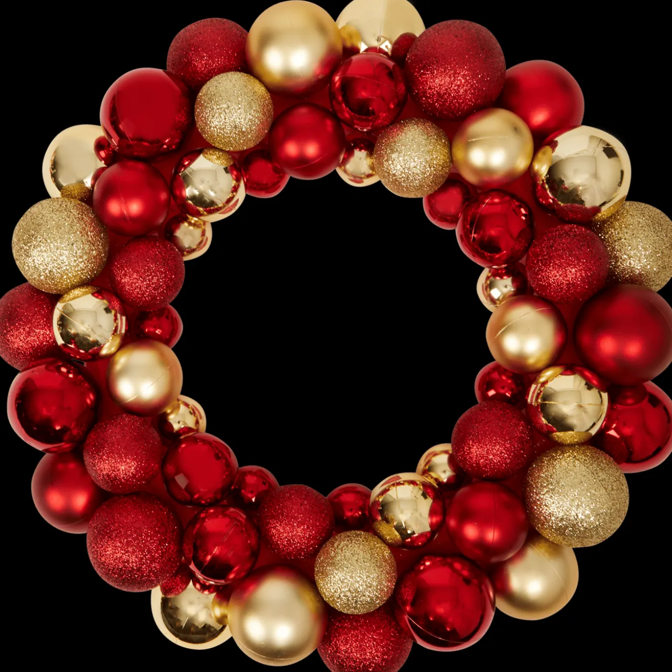 Action Saisondekoration<Absolu Chic Adventskranz mit Weihnachtskugeln