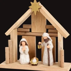 Action Saisondekoration<Absolu Chic Holzkrippe
