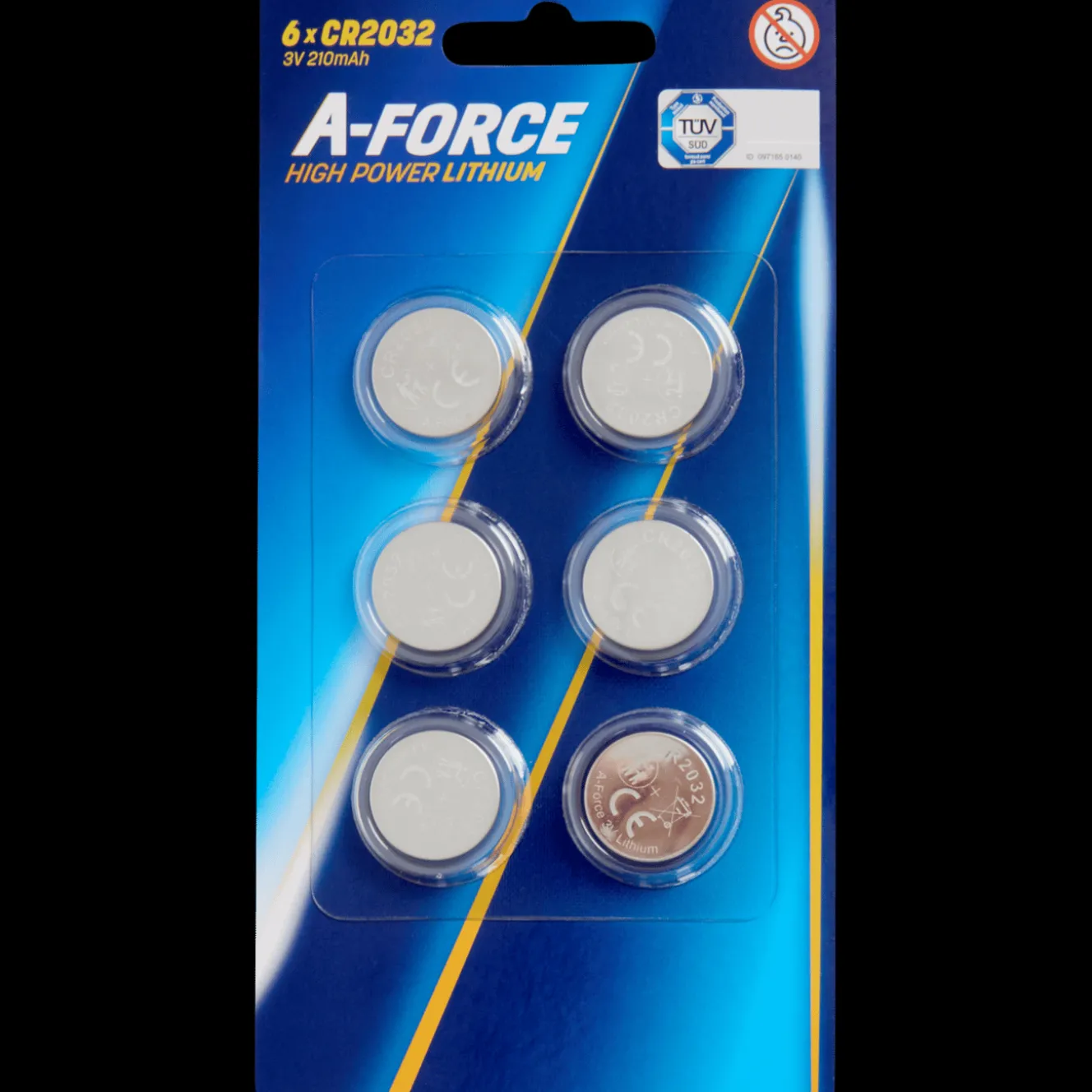 A-Force Batterien<Knopfzellenbatterien CR2032