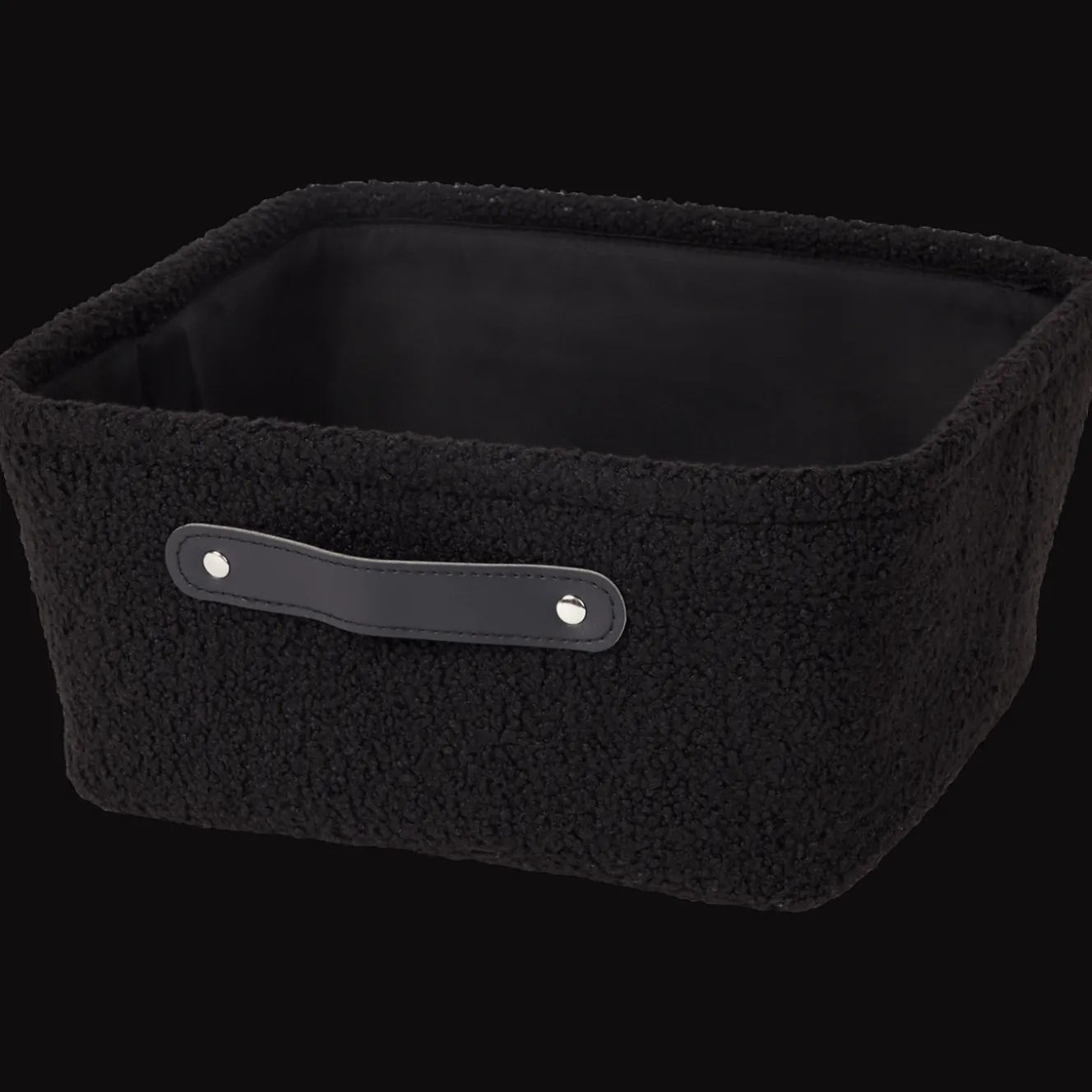 Action Wohnaccessoires<Aufbewahrungskorb mit Teddystoff