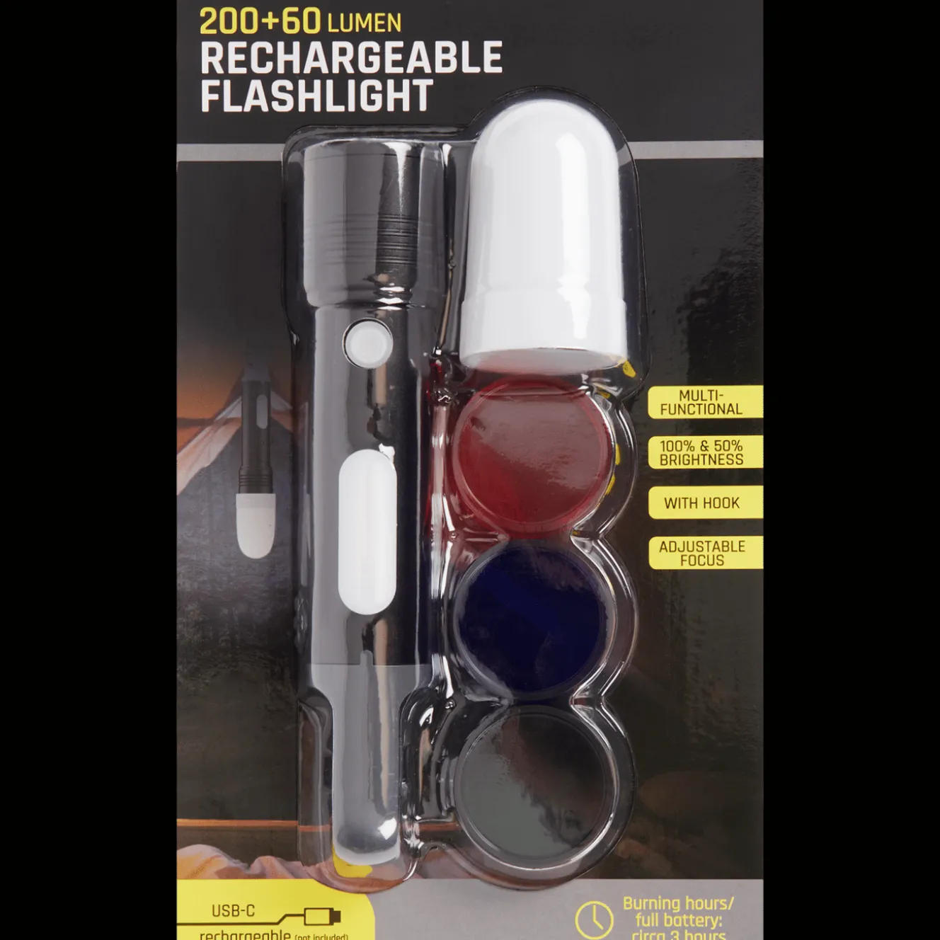 Action Beleuchtung<Aufladbare Taschenlampe