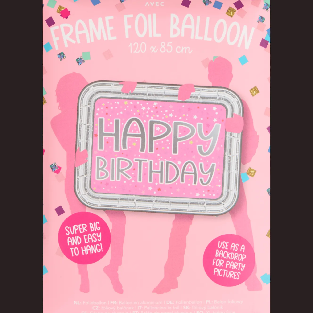 Action Ballons & Girlanden<Avec Folienballon XL Happy Birthday