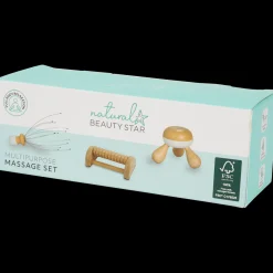 Action Körperpflege<Beauty Star Massageset aus Holz