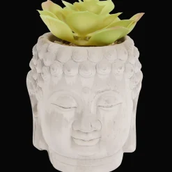 Action Blumentöpfe<Buddha-Blumentopf mit Kunstpflanze