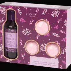 Action Bade- Und Duschartikel<Elysium Spa Badeöl + Sprudelbadekugel-Set