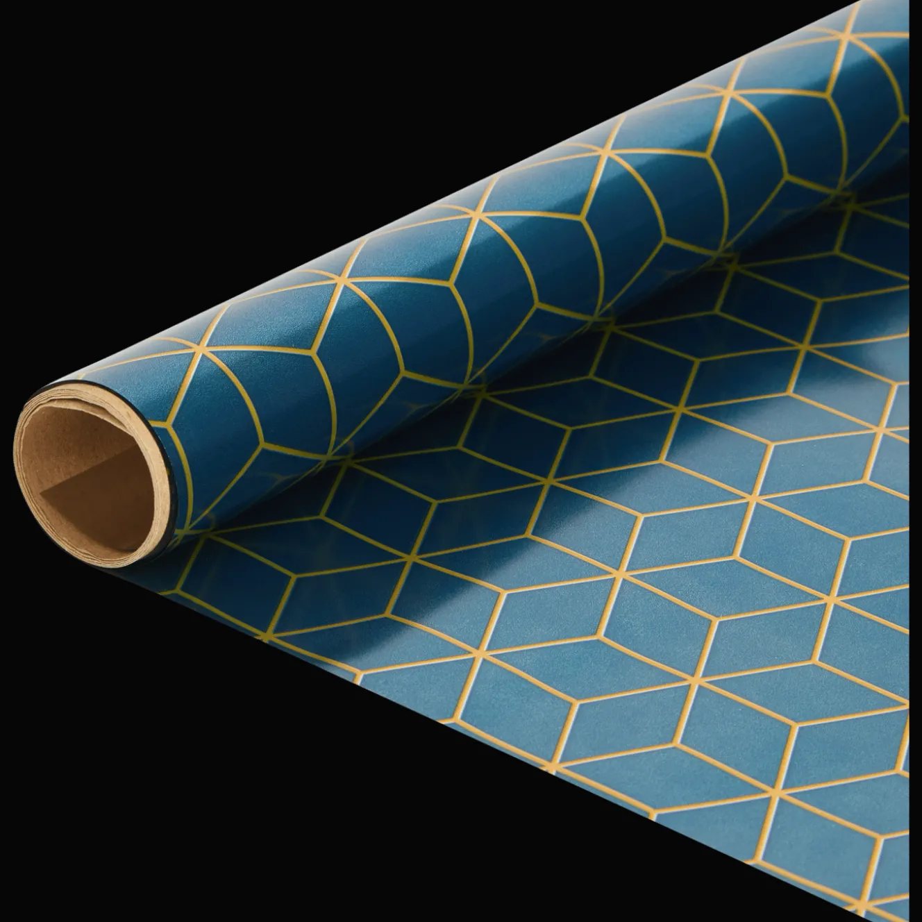 Action Geschenkverpackung<Geschenkpapier mit Metallic-Print