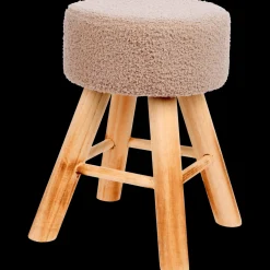 Action Saisondekoration<Hocker mit Teddystoff