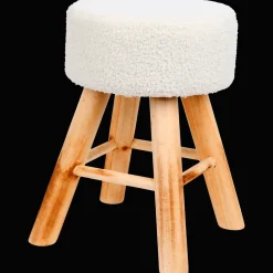 Action Saisondekoration<Hocker mit Teddystoff