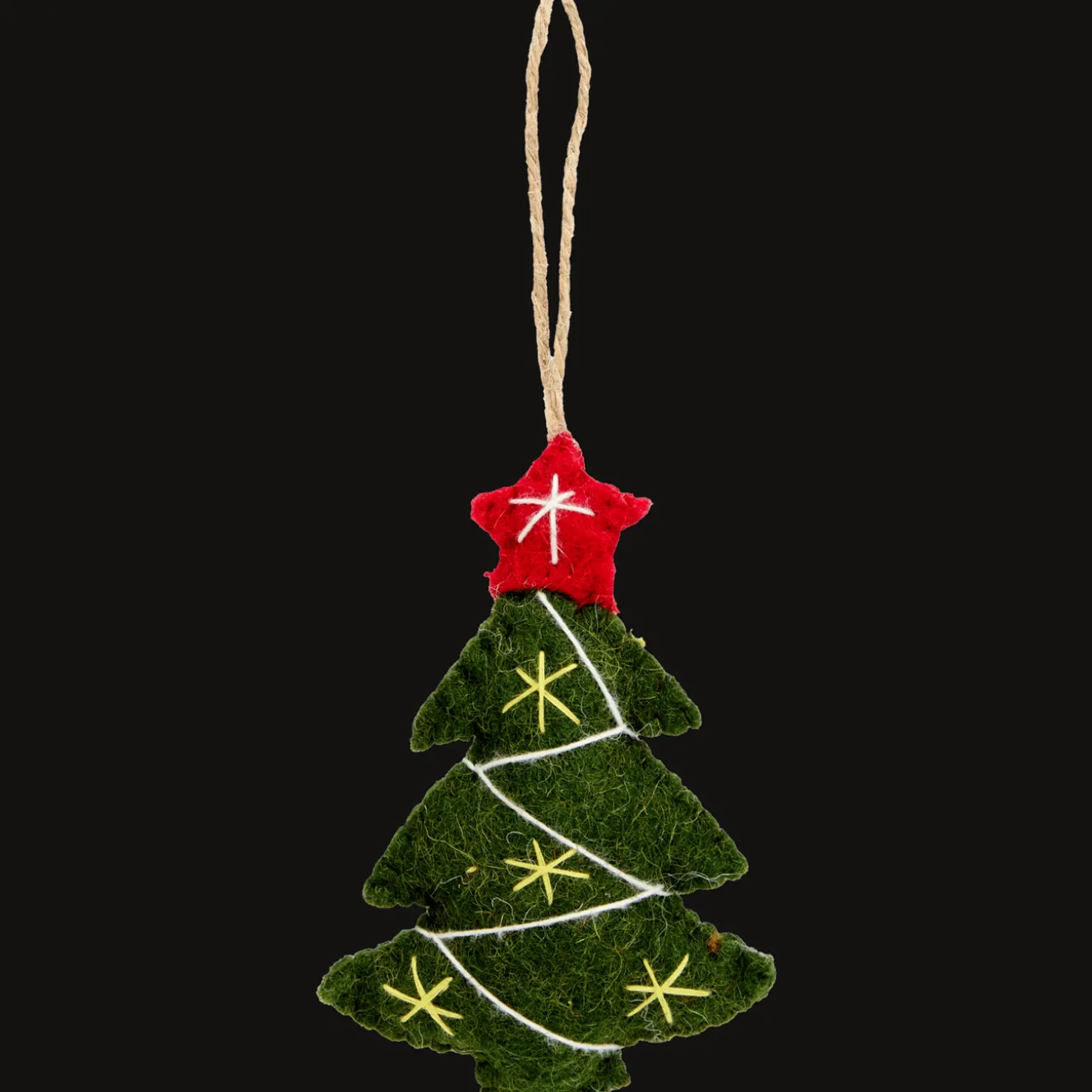 Action Saisondekoration<Home Accents Filz-Weihnachtsanhänger