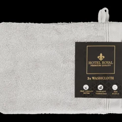 Hotel Royal Badtextilien<Waschlappen Hellgrau