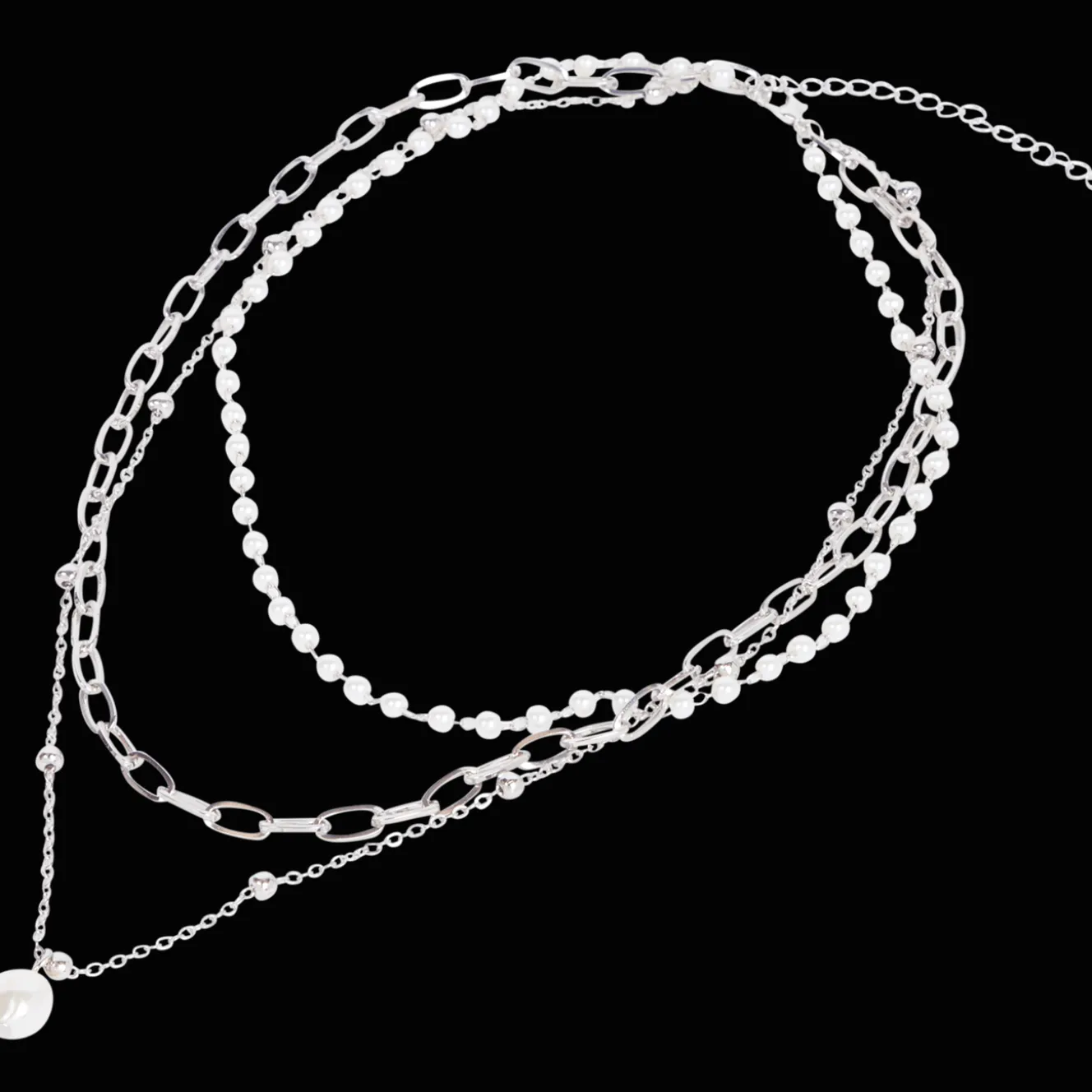 Action Uhren & Schmuck<Kette mit Perlen
