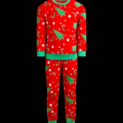 Action Kleidung<Kinderschlafanzug mit Weihnachtsmotiv