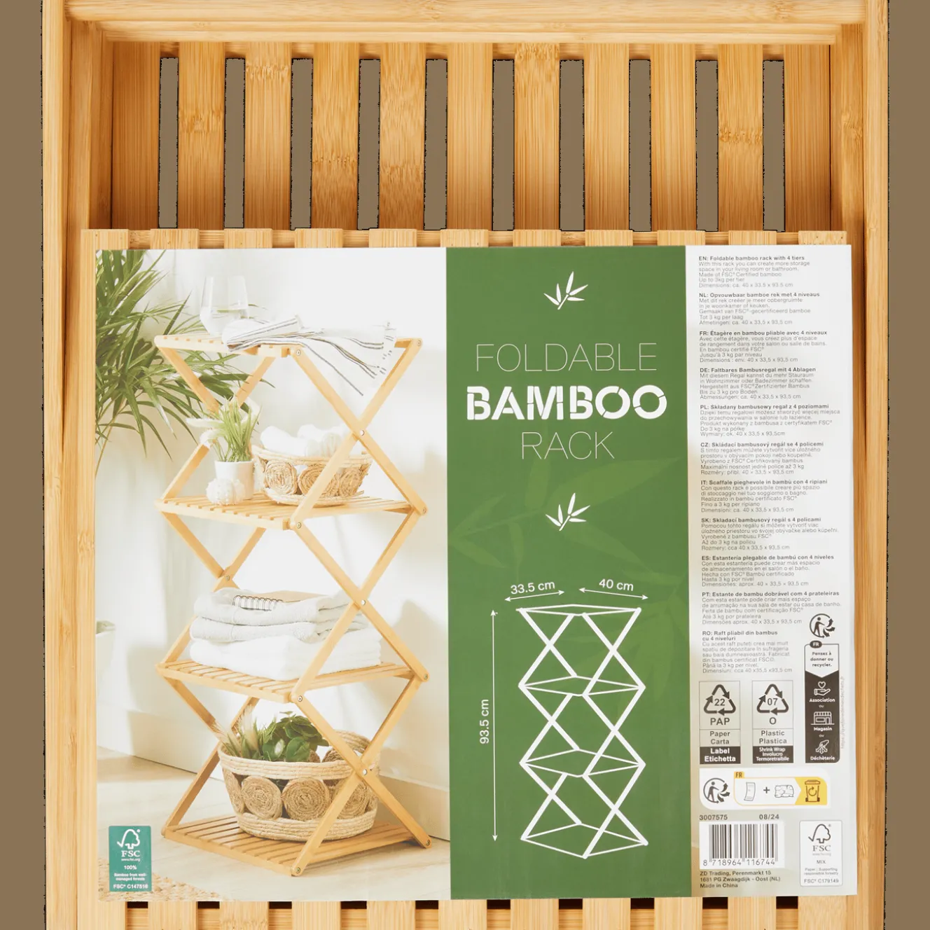 Action Wohnaccessoires<Klappregal aus Bambus