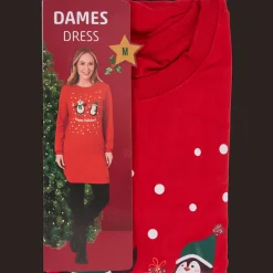 Action Kleidung<Kleid mit Weihnachtsprint