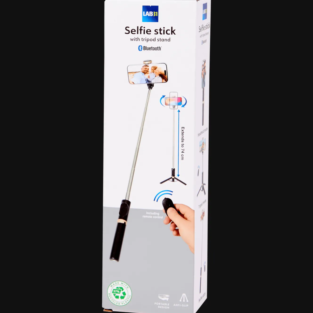 Lab31 Multimedia-Zubehör<Selfie-Stick mit Dreibeinstativ