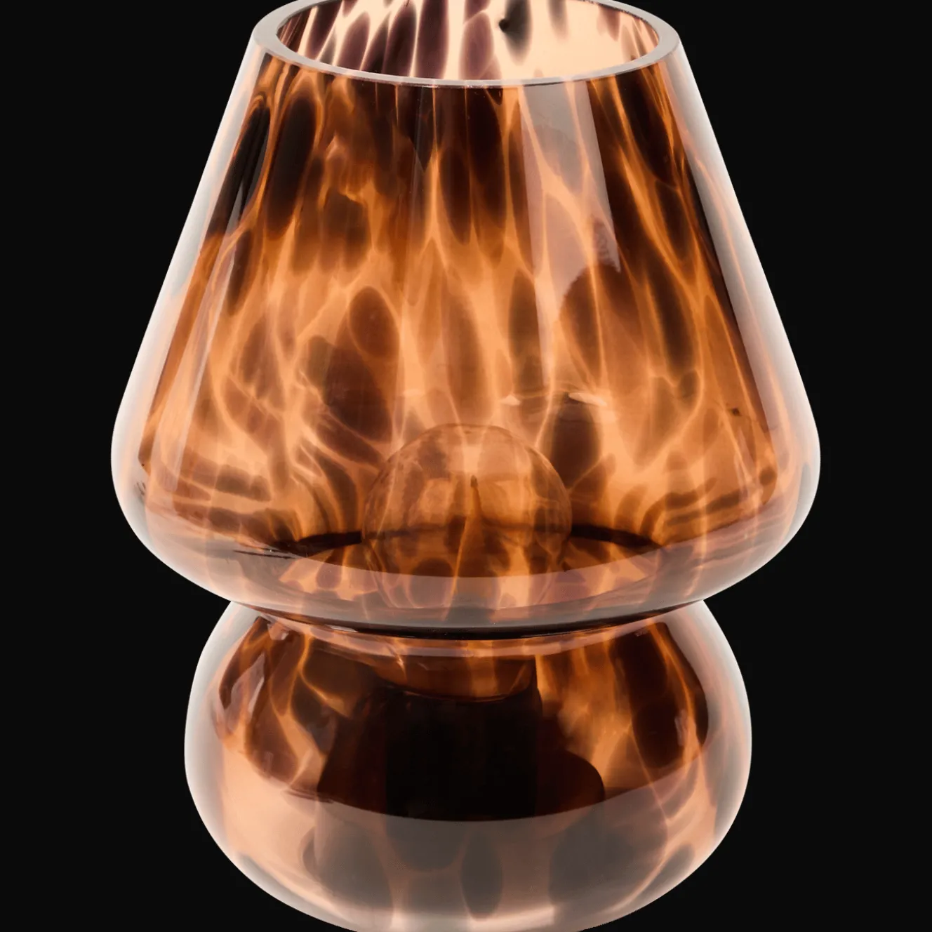 Action Lampen<LED-Lampe aus Glas