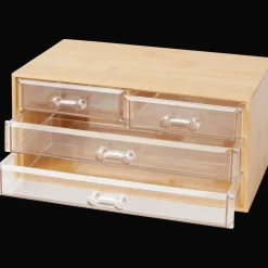 Action Make-Up<Make-up-Organizer aus Bambus