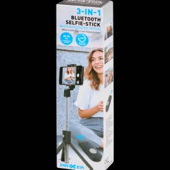 Action Multimedia-Zubehör<Maxxter 3-in-1-Selfie-Stick mit Bluetooth