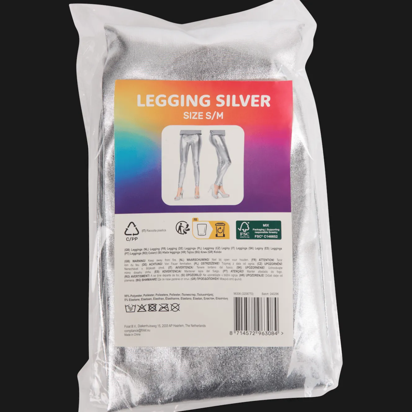Action Kostüme<Metallic-Partyleggings