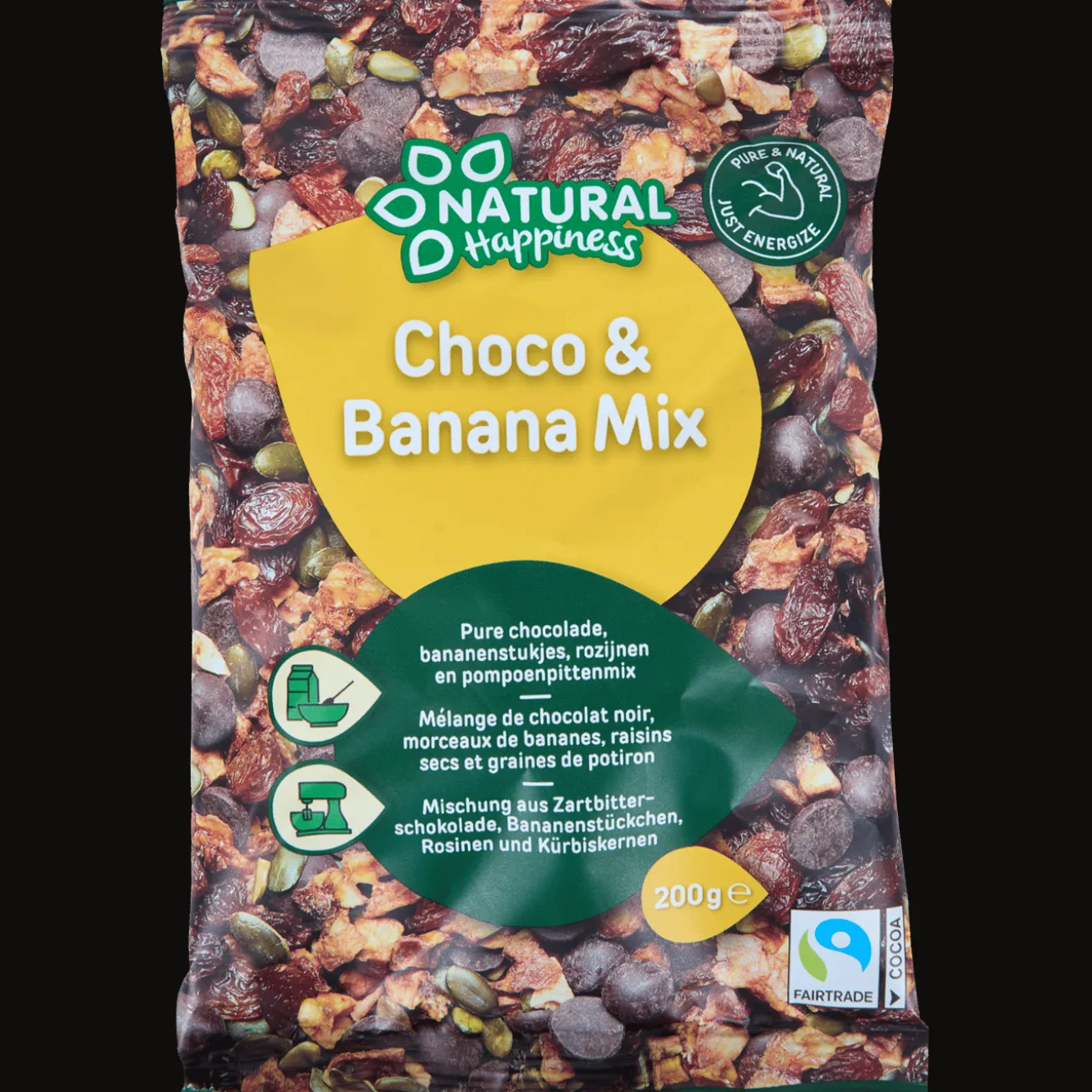 Action Lebensmittel<Natural Happiness Choco & Banana Mix