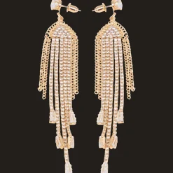Action Uhren & Schmuck<Ohrringe mit Glitzersteinchen