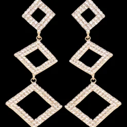 Action Uhren & Schmuck<Ohrringe mit Glitzersteinchen