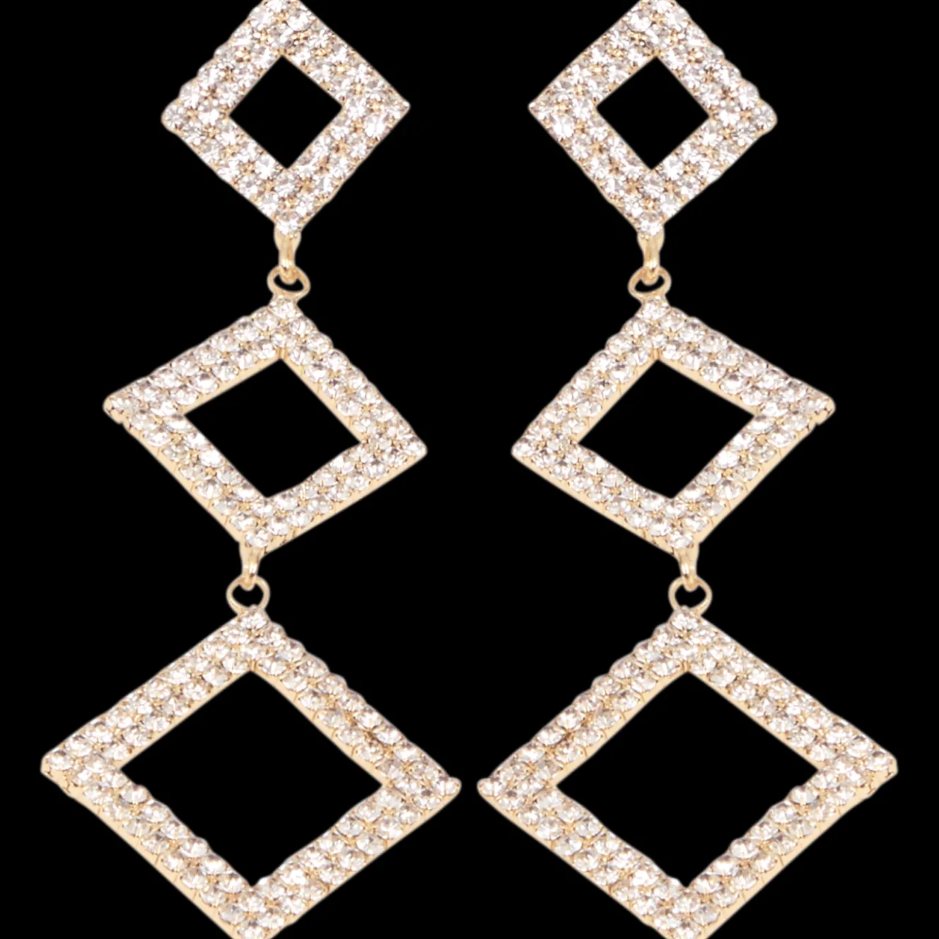 Action Uhren & Schmuck<Ohrringe mit Glitzersteinchen
