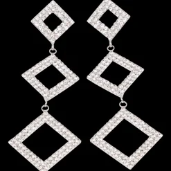 Action Uhren & Schmuck<Ohrringe mit Glitzersteinchen