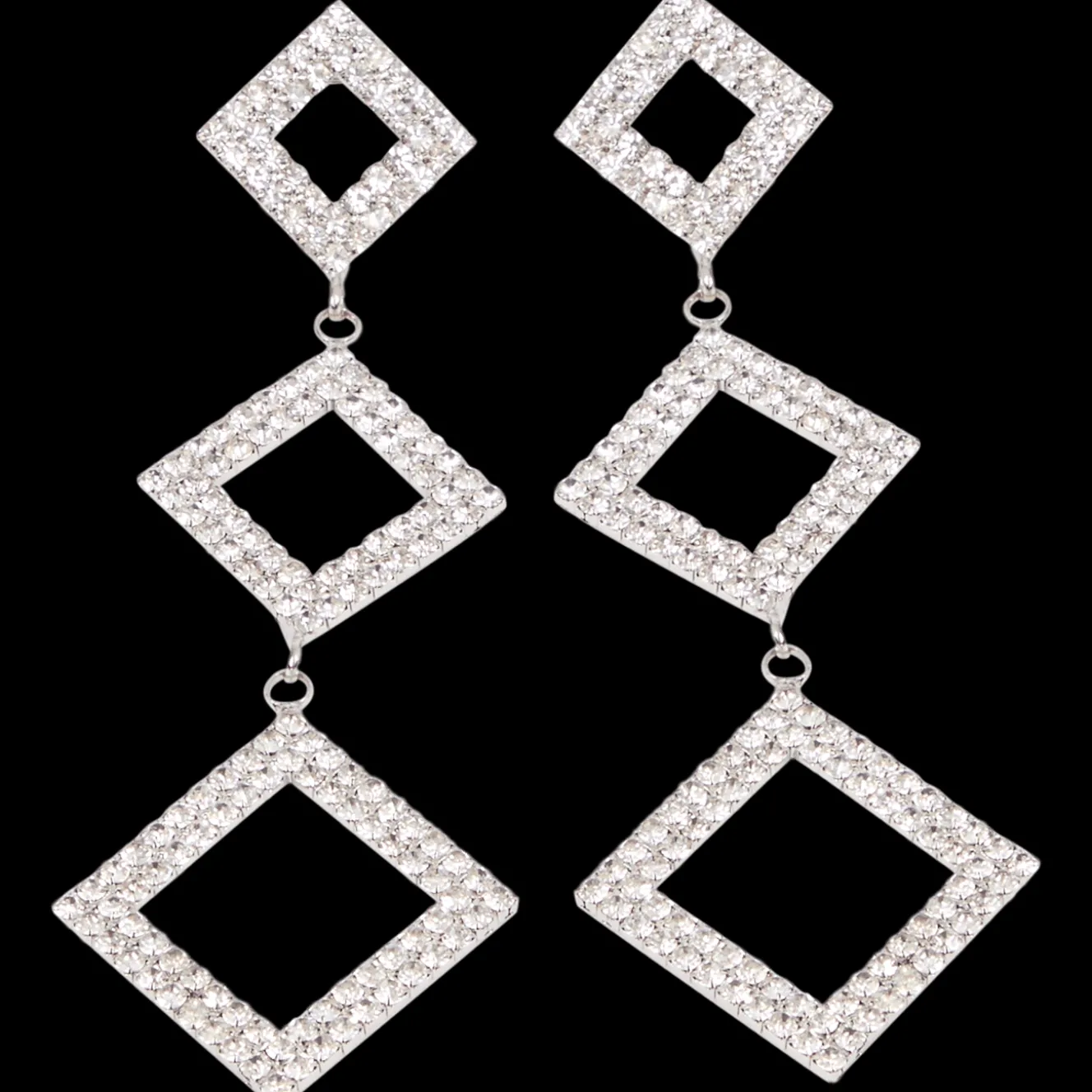 Action Uhren & Schmuck<Ohrringe mit Glitzersteinchen