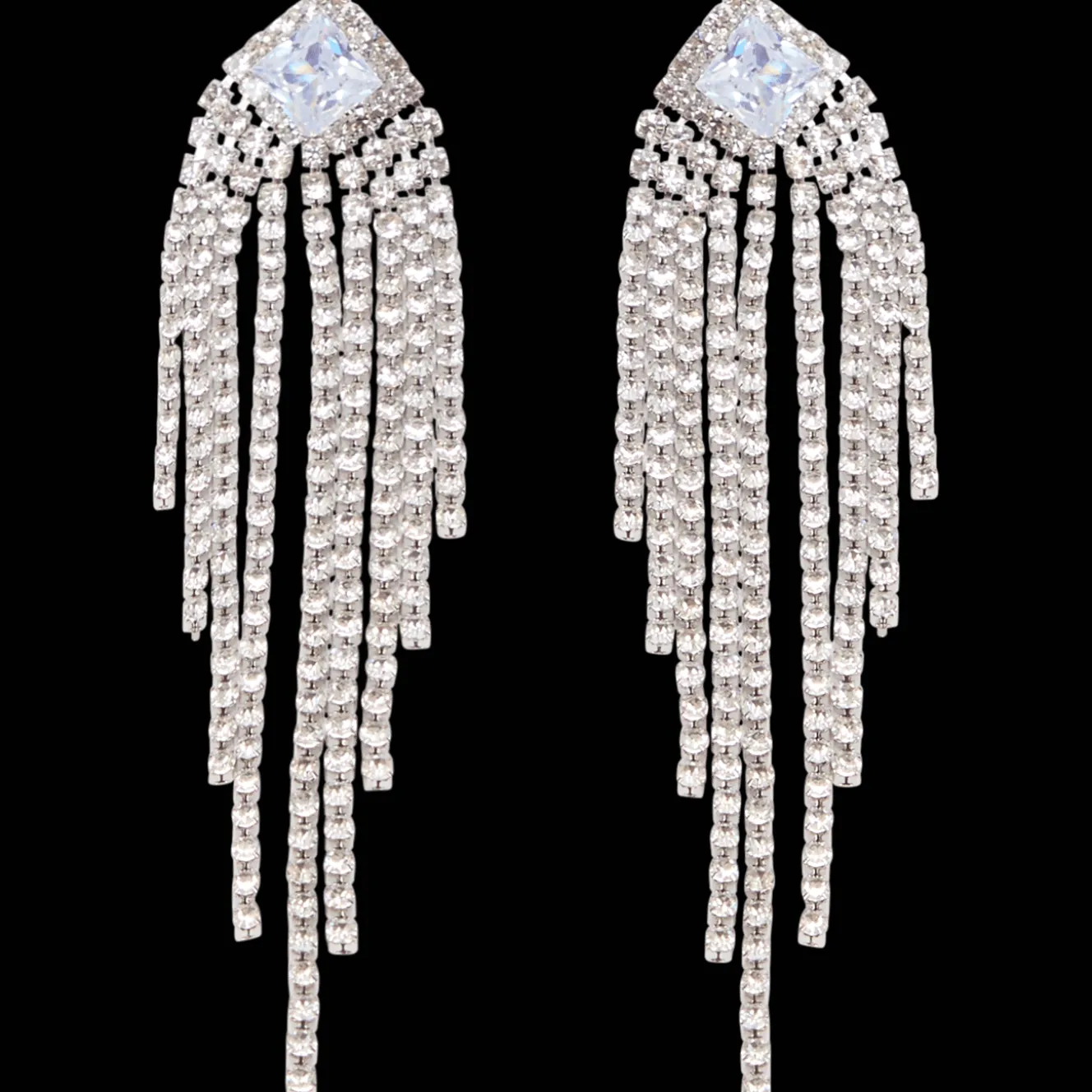 Action Uhren & Schmuck<Ohrringe mit Glitzersteinchen
