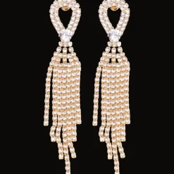 Action Uhren & Schmuck<Ohrringe mit Glitzersteinchen