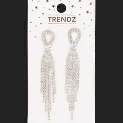 Action Uhren & Schmuck<Ohrringe mit Glitzersteinchen