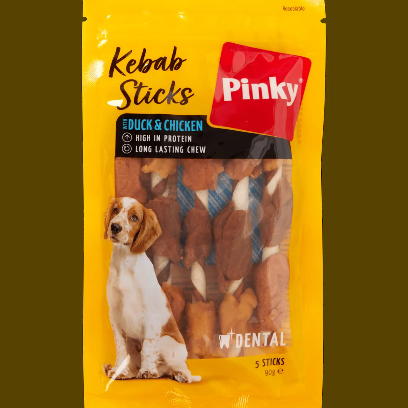 Action Hunde|Futtermittel<Pinky Hundesnacks Kebab Sticks mit Ente und Huhn