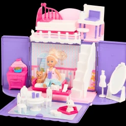 Action Spiele<Puppe mit faltbarem Puppenhaus