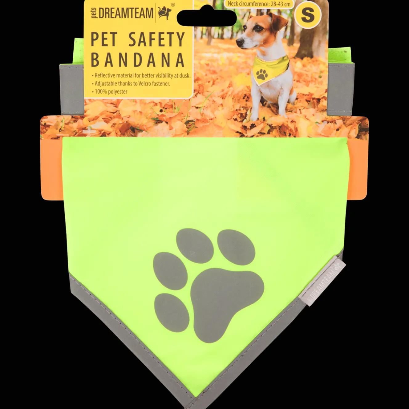 Action Pflege<Reflektierende Bandana für Hunde