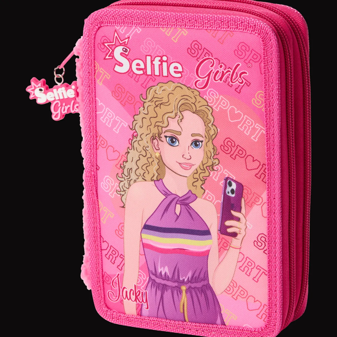 Action Schreibwaren<Selfie Girls Gefülltes Mäppchen