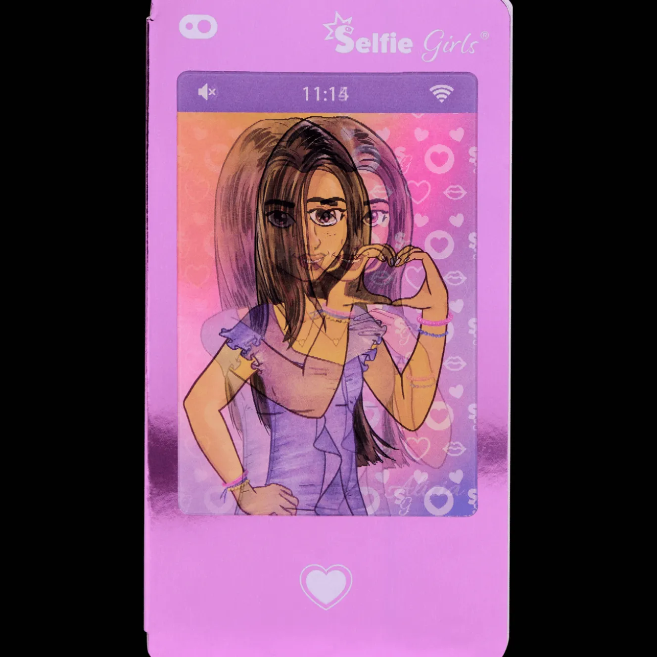 Action Basteln<Selfie Girls Smartphone-Notizblock