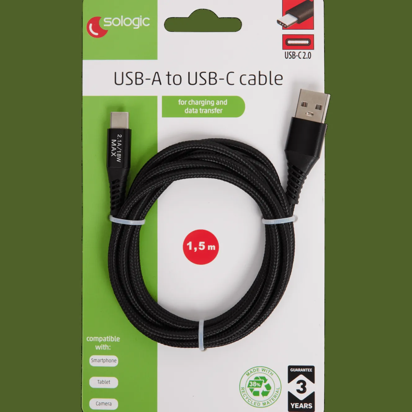 Action Kabel & Splitter<Sologic Lade- und Datenkabel USB-C