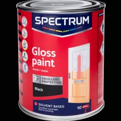 Spectrum Farbe<Alkydharzlack Hochglanz Schwarz