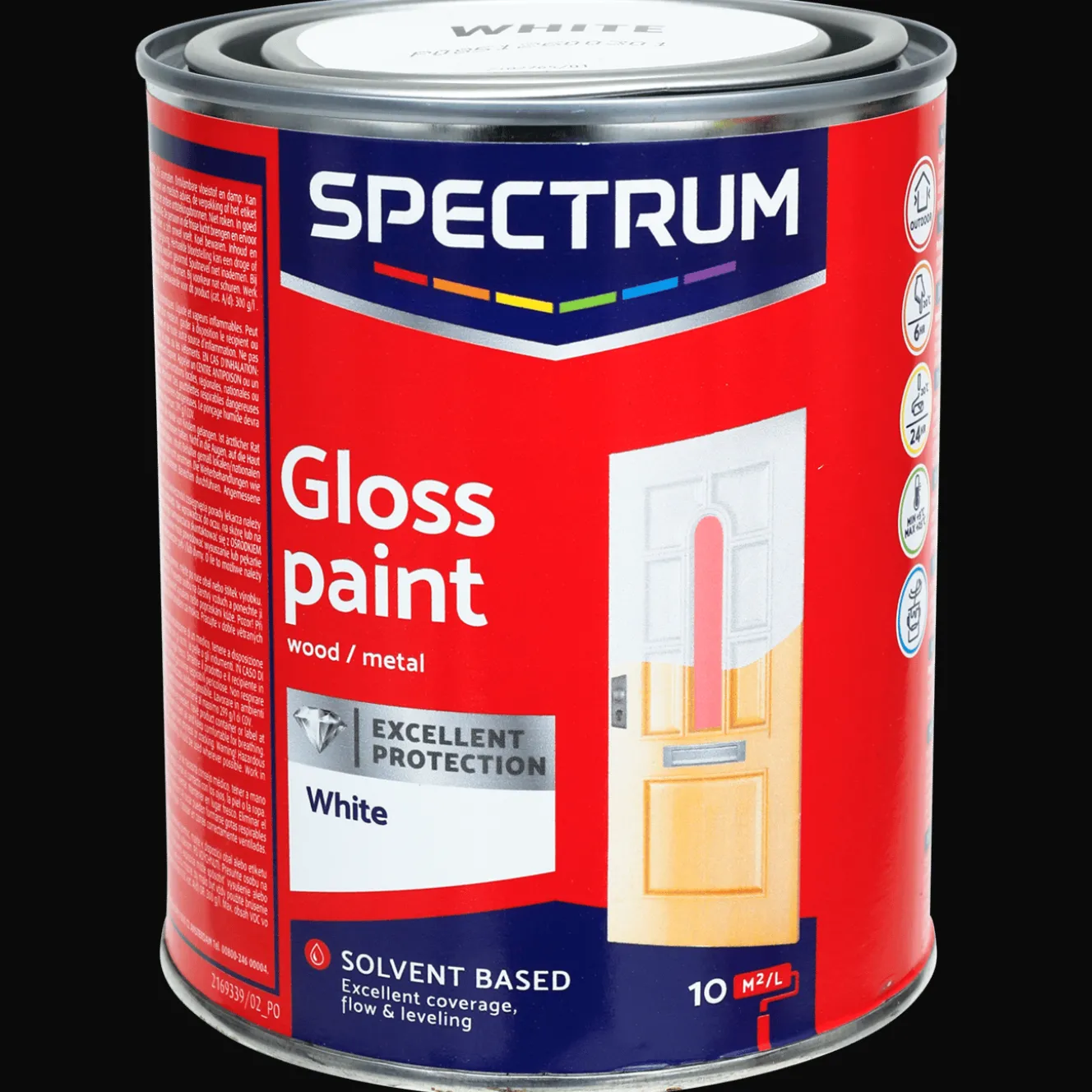 Spectrum Farbe<Alkydharzlack Hochglanz Weiß