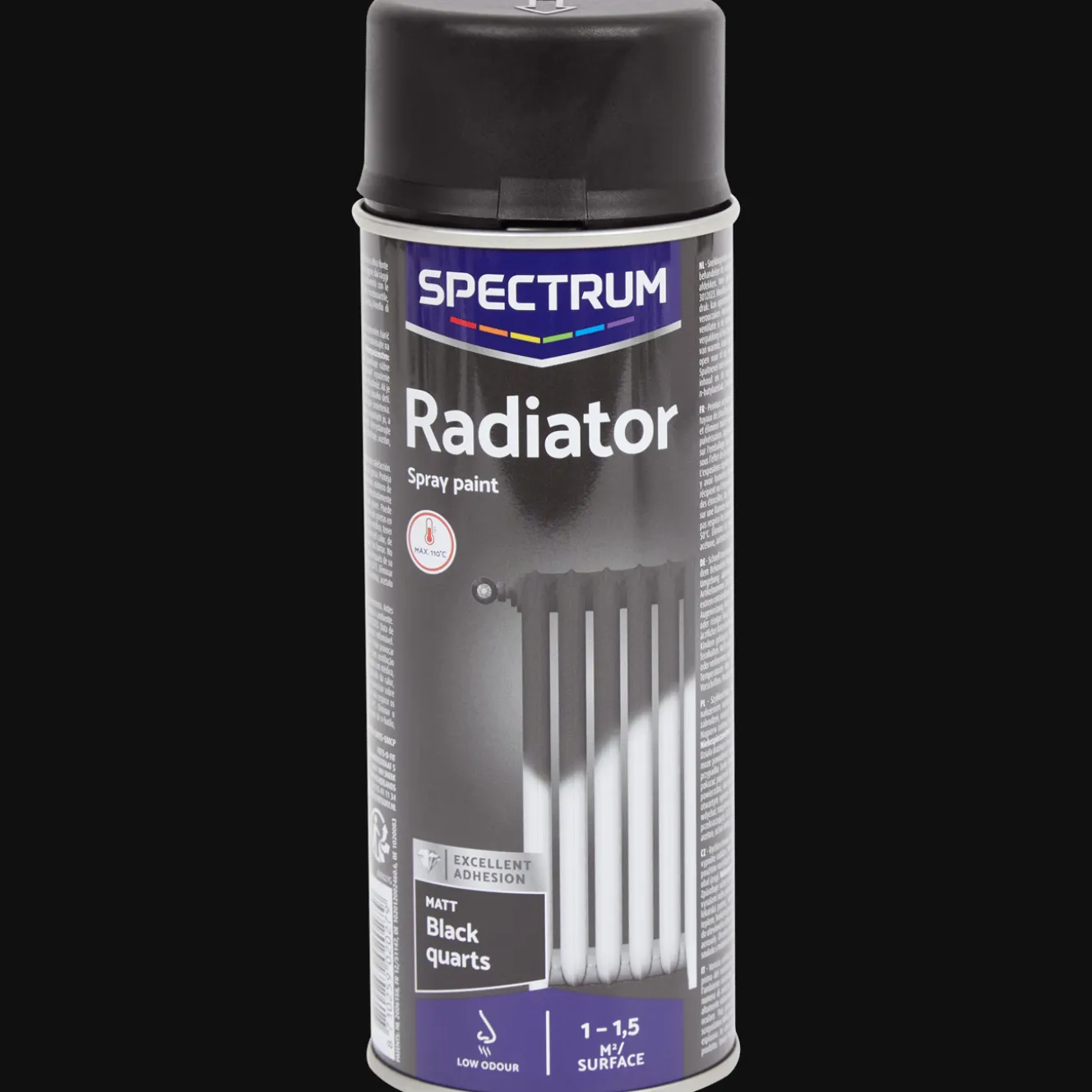 Spectrum Farbe<Heizkörperlack Matt Schwarz