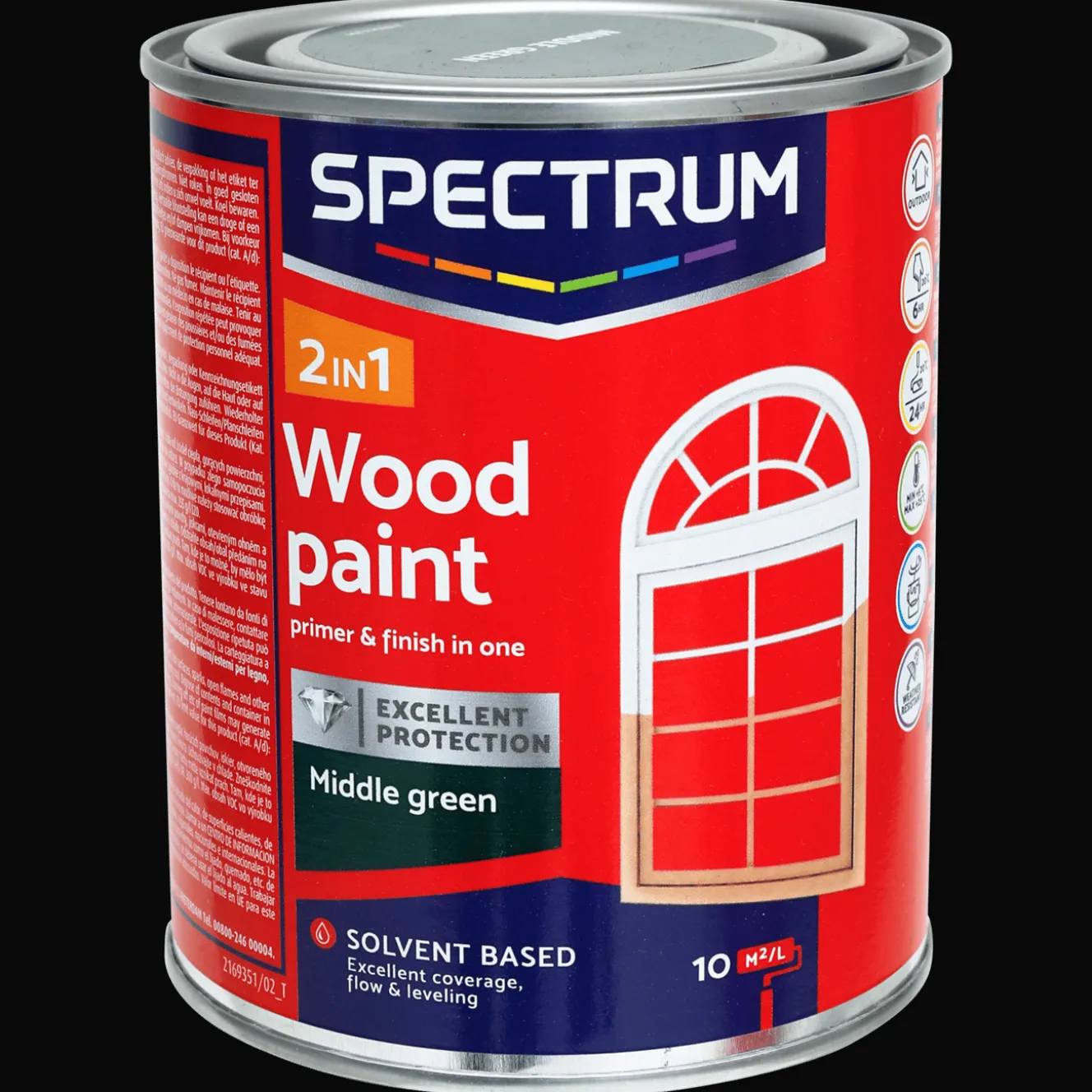 Spectrum Farbe<2-in-1 Holzlack Seidenglanz Mittelgrün