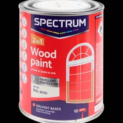 Spectrum Farbe<2-in-1 Seidenglanz Holzlack RAL 9010