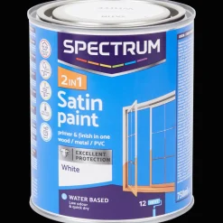 Spectrum Farbe<2-in-1 Seidenglanzlack Weiß