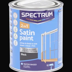 Spectrum Farbe<2-in-1 Seidenglanzlack Schwarz