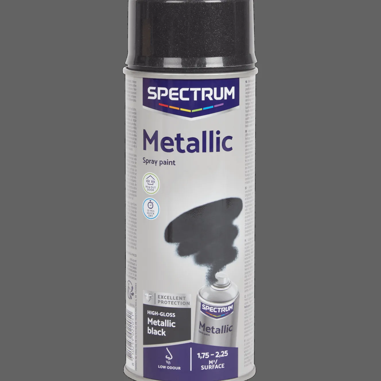 Spectrum Farbe<Metallic Sprühfarbe schwarz
