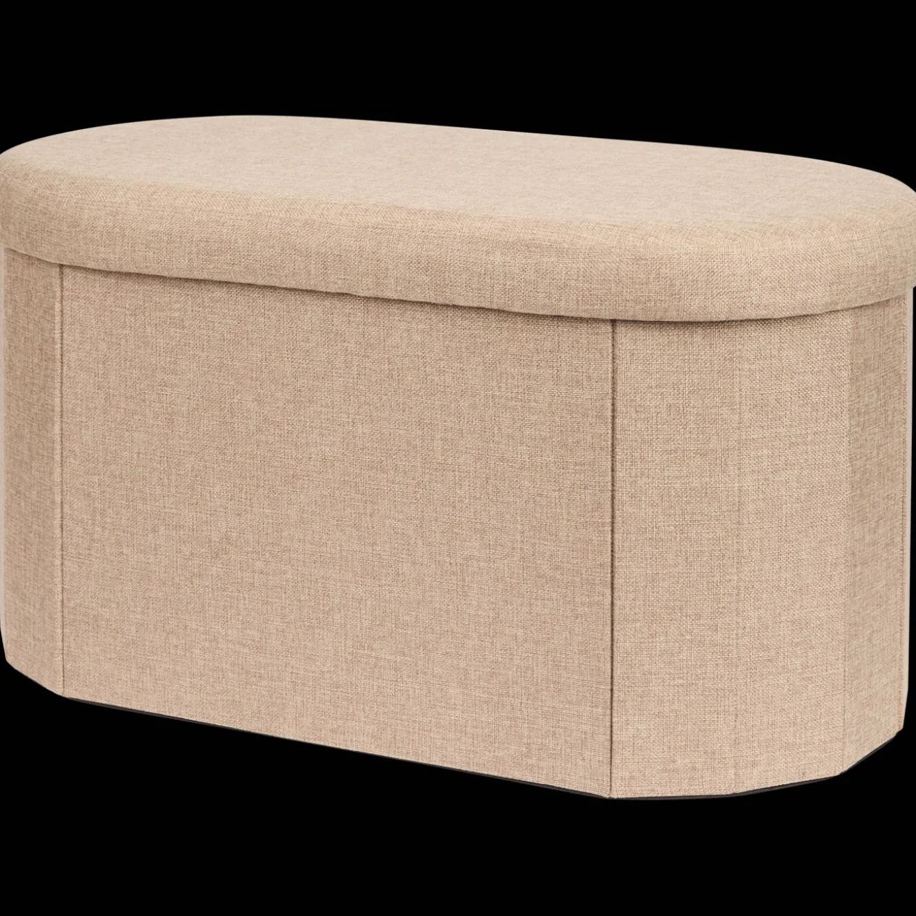 Action Wohnaccessoires<Stauraumhocker mit Plüschstoff