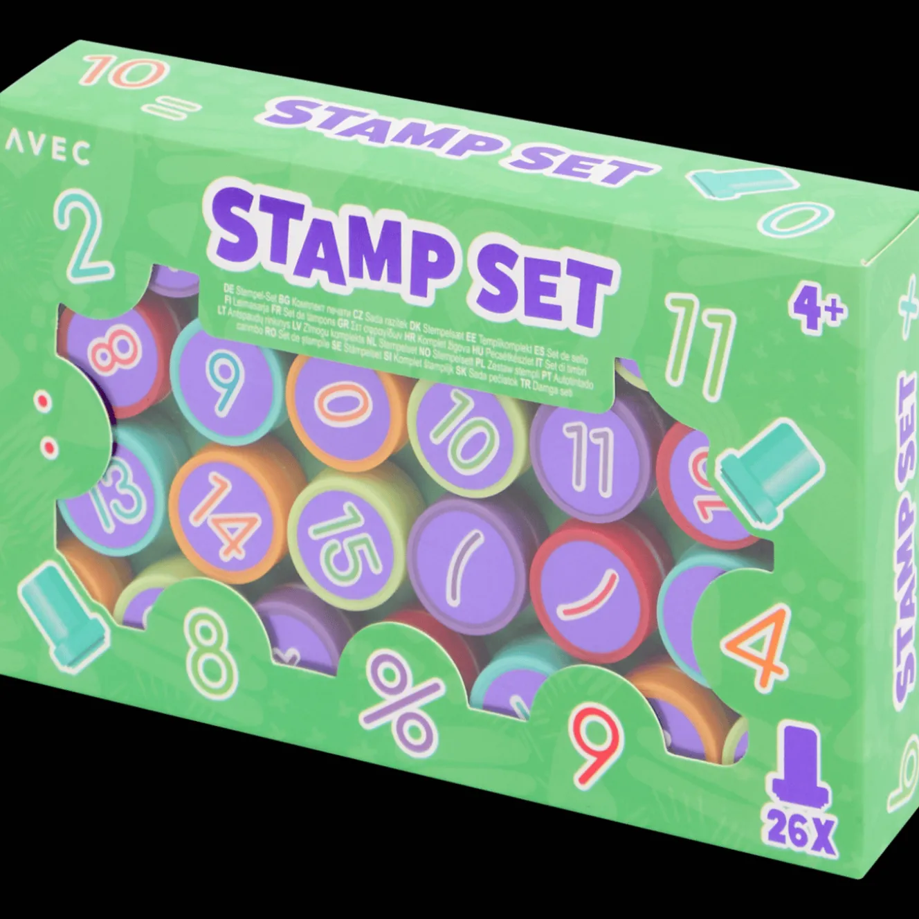 Action Malen & Zeichnen<Stempel-Set