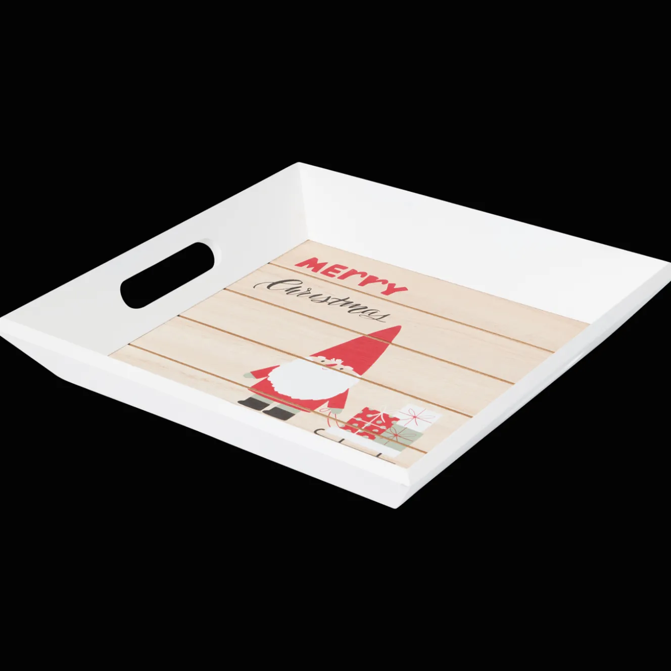 Action Saisondekoration<Tablett mit Weihnachtsmotiv